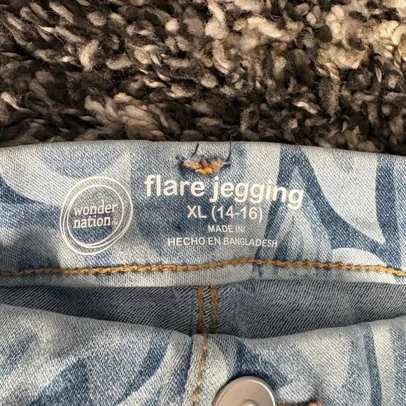 XL (14-16) Blue Flare Jeggings Wonder Nation - Picture 6 of 6
